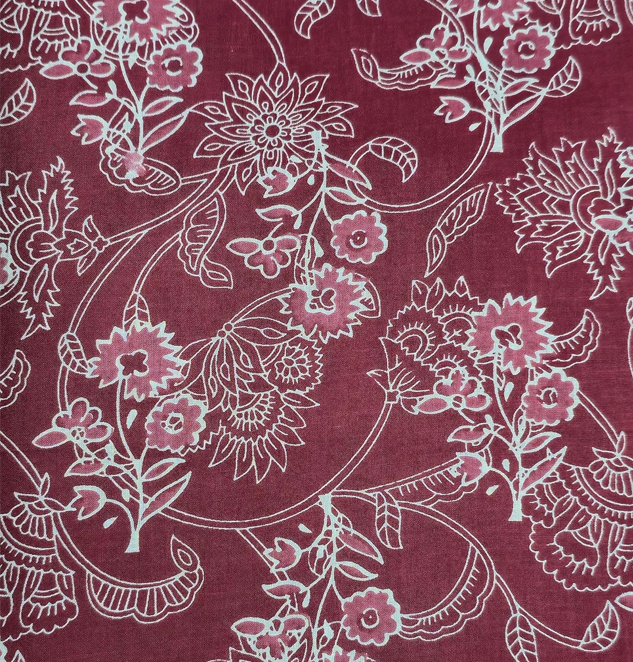 Floral Printed Pure Cotton Unstitched Dress