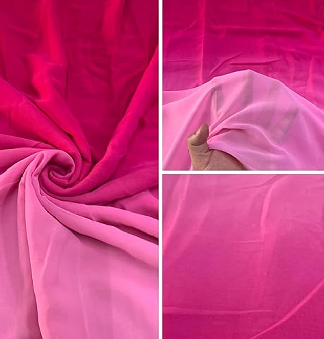Shaded Georgette Fabric