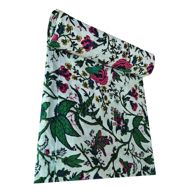 Jaipuri Handmade Digital Printed Fabric Material for Women