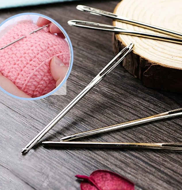 Stainless Steel Yarn Knitting Needles with Threader