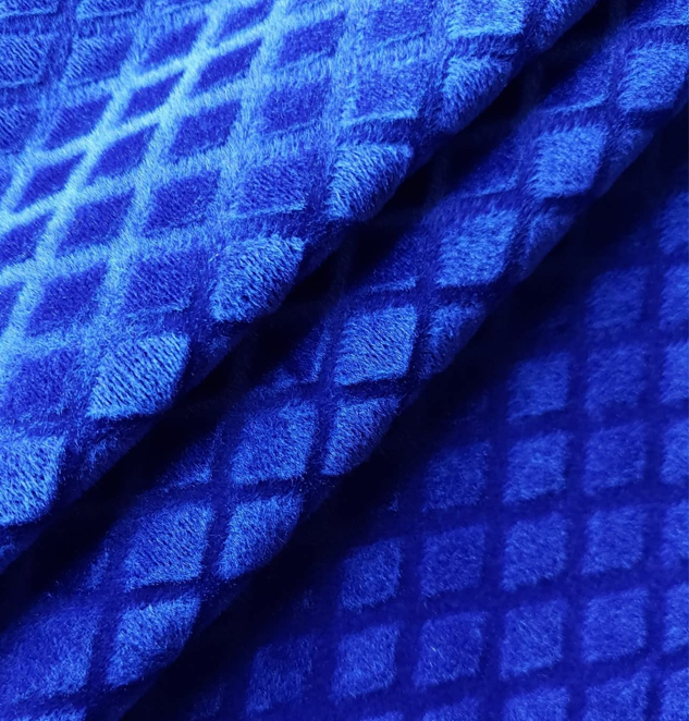 Velvet Embossed Unstitched Fabric Furnishing and Upholstery
