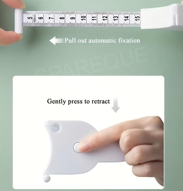 Body Measuring Tape - Retractable 150cm Inch Tape for sewing