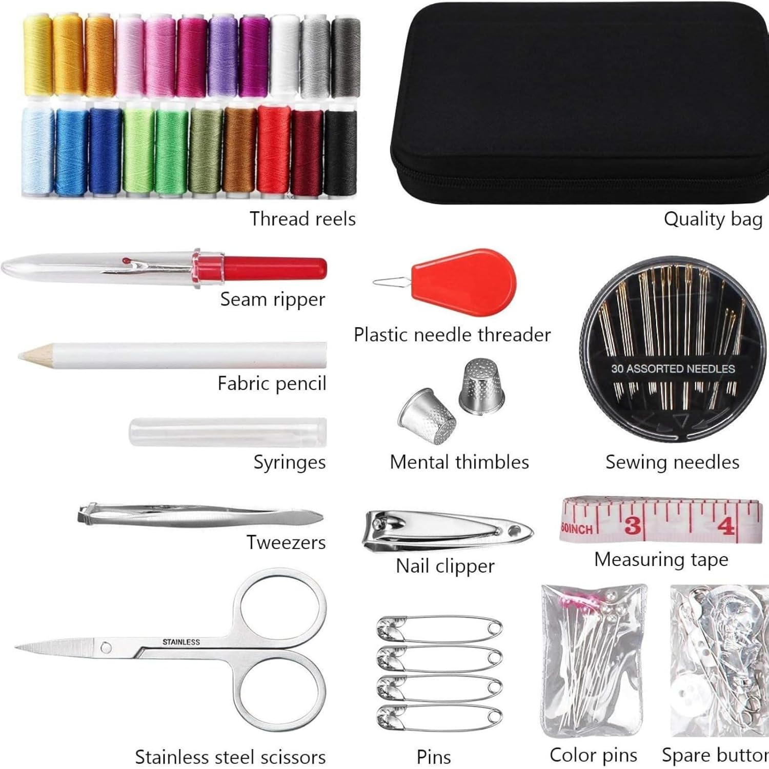 Sewing kit Box for Home use Needle and Thread Box