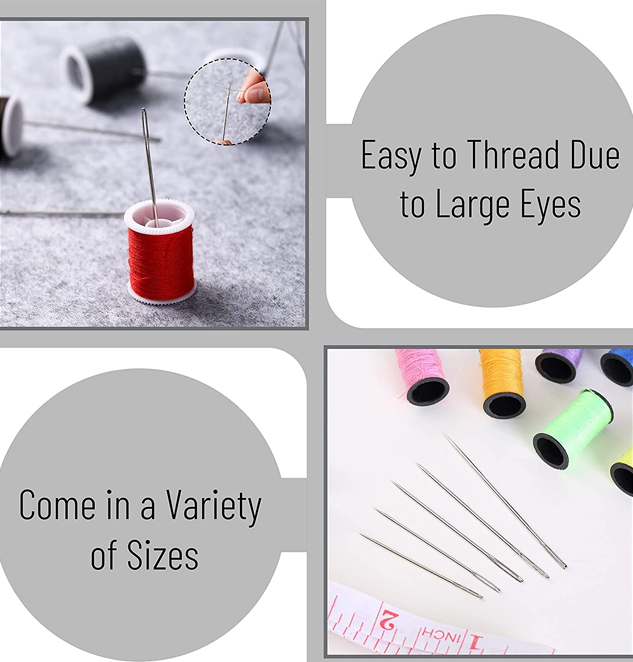 50pcs Large Eye Needles for Hand Sewing