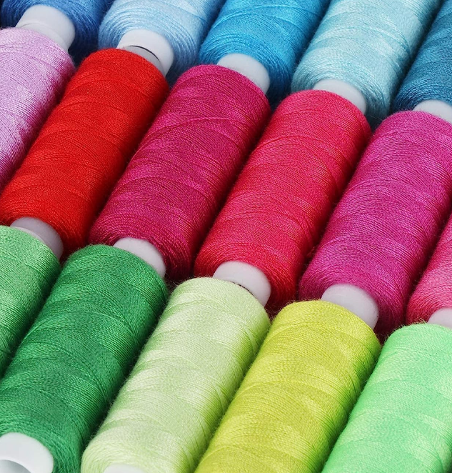 Pack of 25 Pcs Sewing Thread Spun Polyester