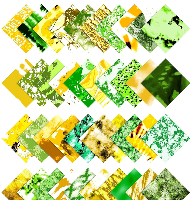 Textures Print Precut 5-inch Cotton Fabric Quilting Squares
