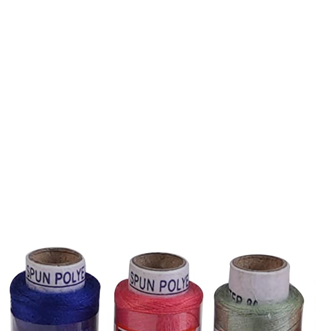 Eastate Poly 2 Polyester Sewing Thread Box (180 Meters Each- Set of 100 Tubes)