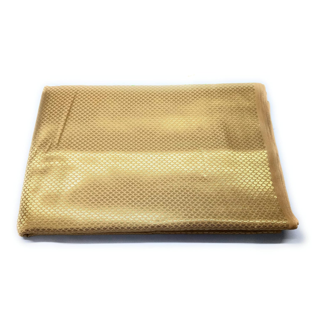 Unstitched Brocade Silk with Golden Jacquard