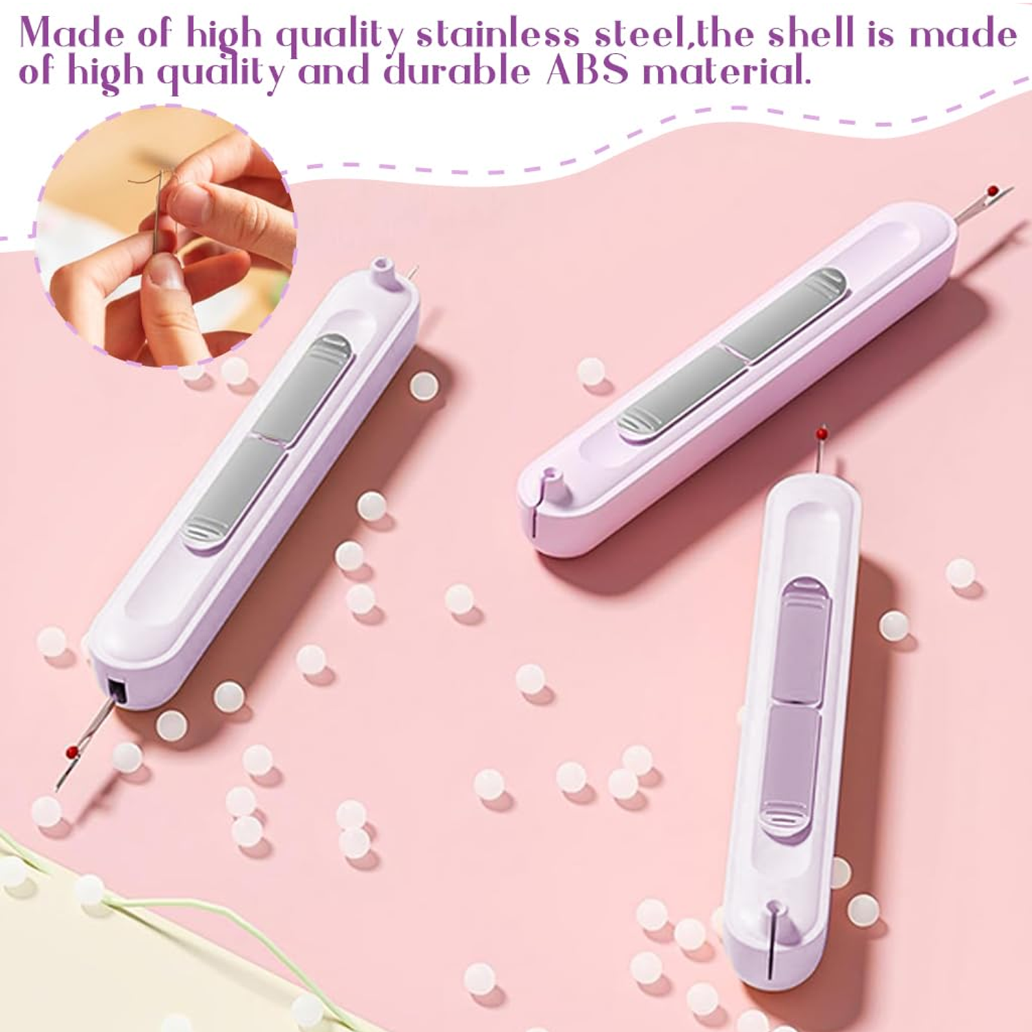 1 Automatic Threader & Seam Ripper Dual Head Retractable