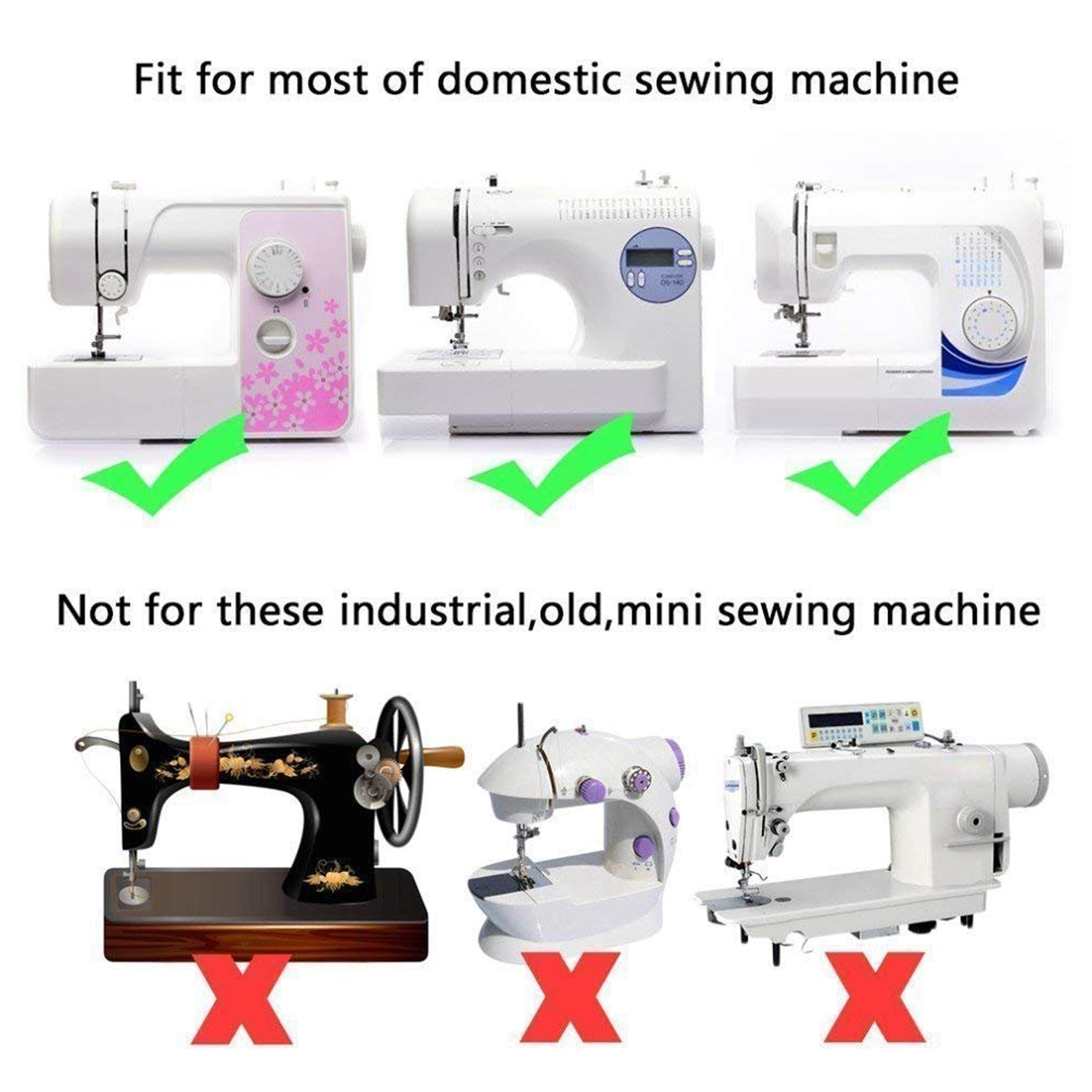 Syga 32 Sewing Machine Presser Foot Feet Kit fit
