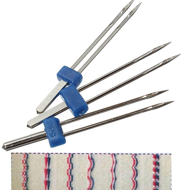 Set of 3 Twin Needles Pins for Sewing Machine