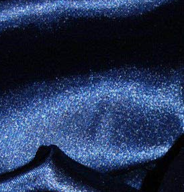 Fabrics Navy Silky Satin Dress