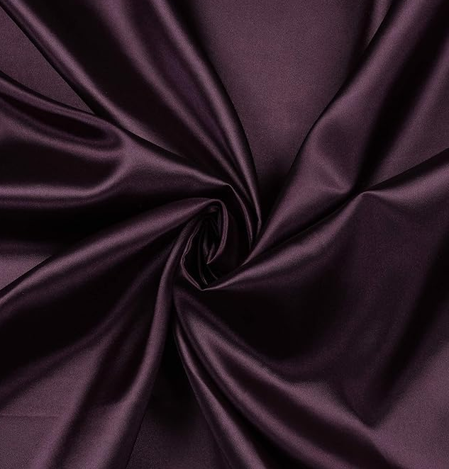 Plain Silky Shine Satin Fabric Material