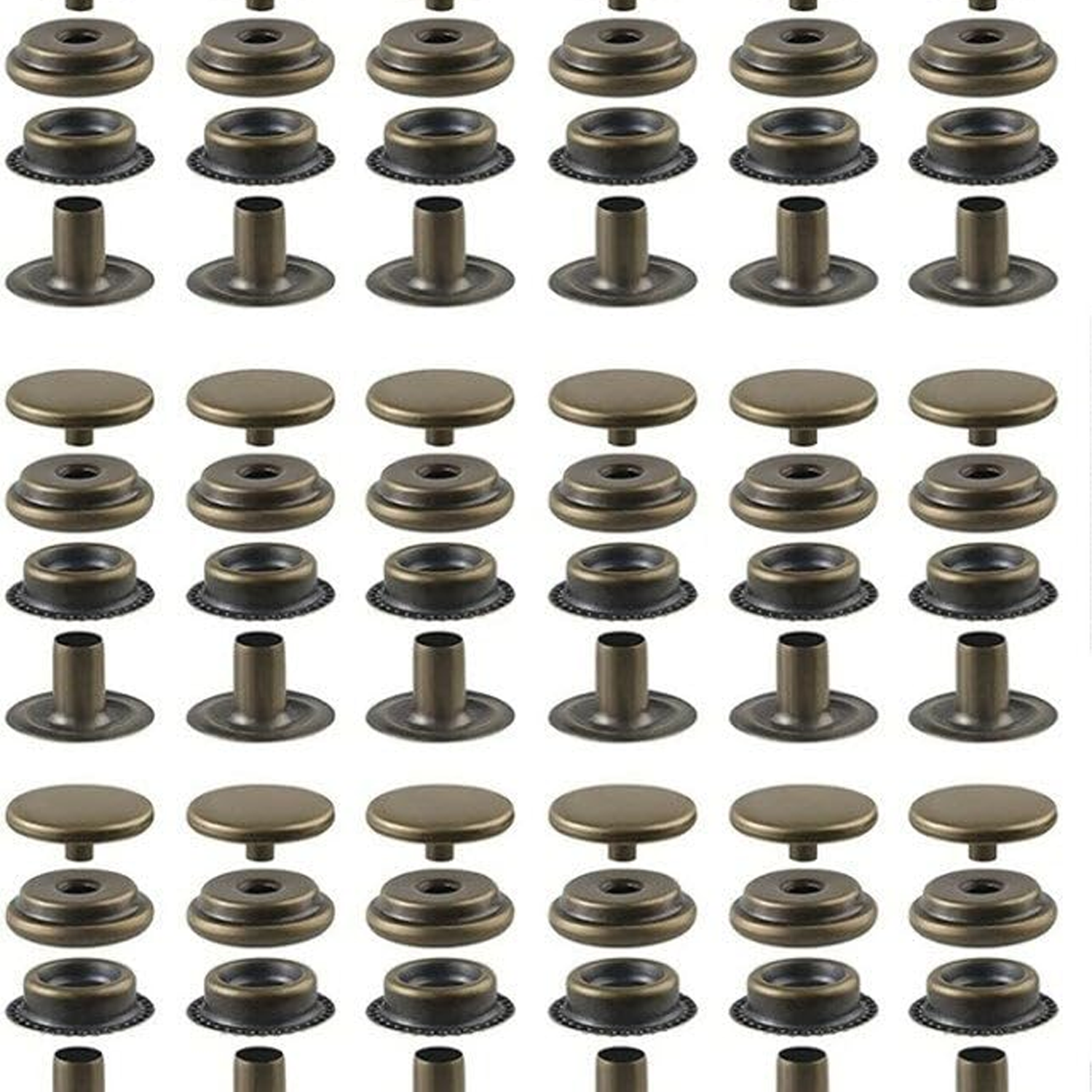 Antique Brass Snap Buttons