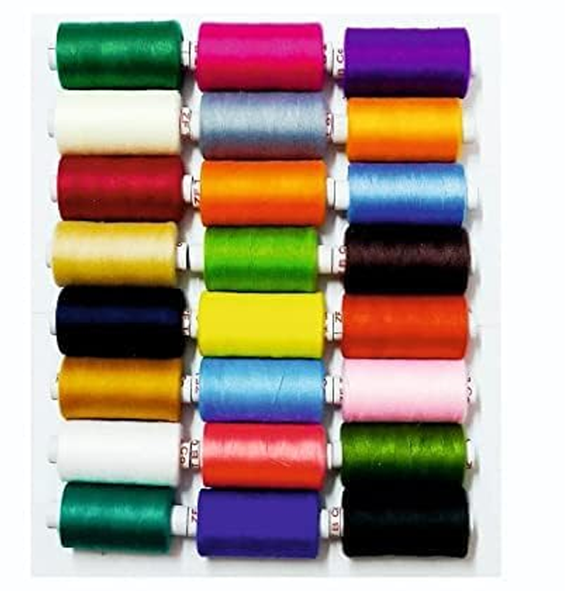 Cotton Threads Fast Premium Shade Spools for Machine and Hand Stitching, Tailoring